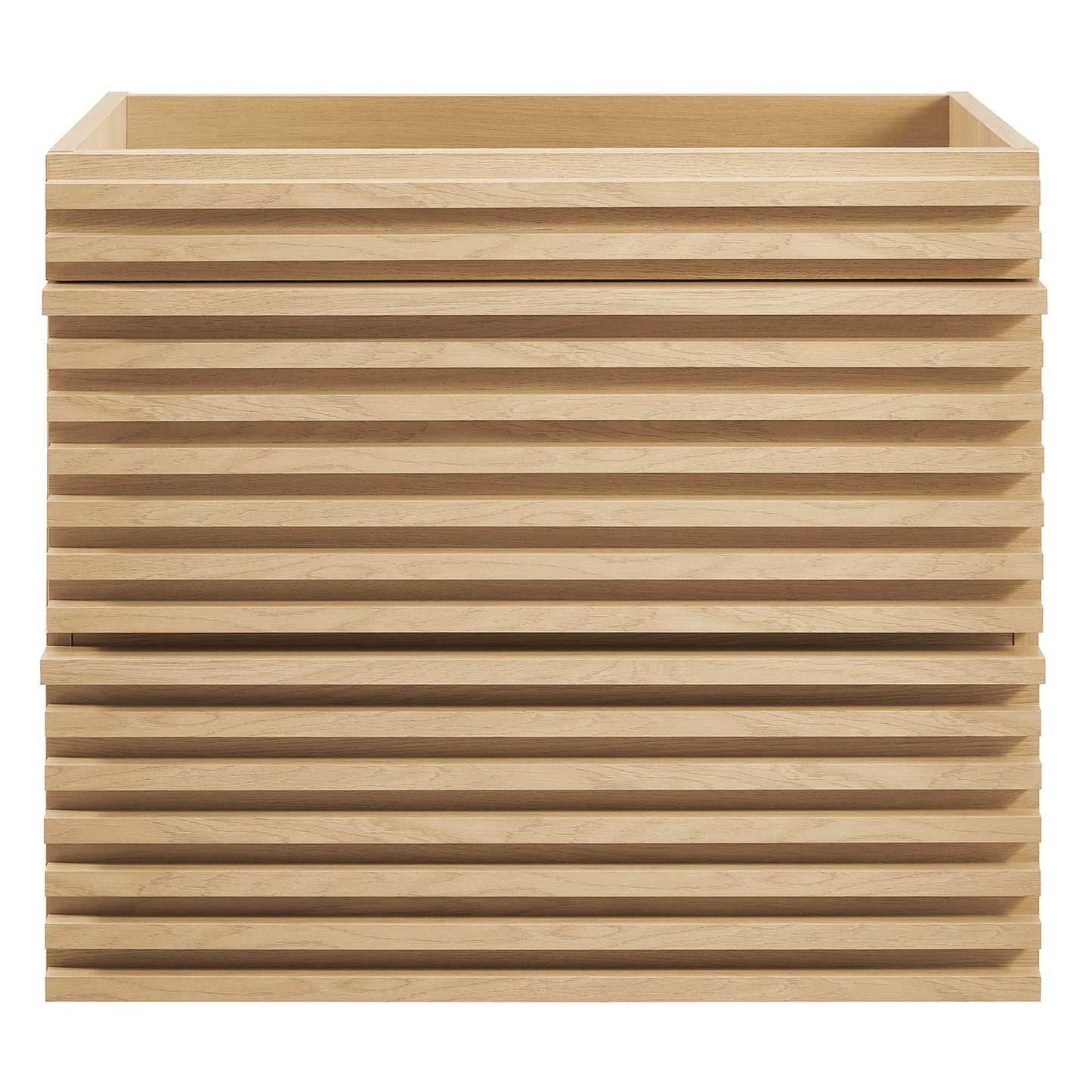 Modway - Render 24" Wall-Mount Bathroom Vanity Cabinet (Sink Basin Not Included) by Modway  Bathroom Vanities Brown - EEI-4338-OAK