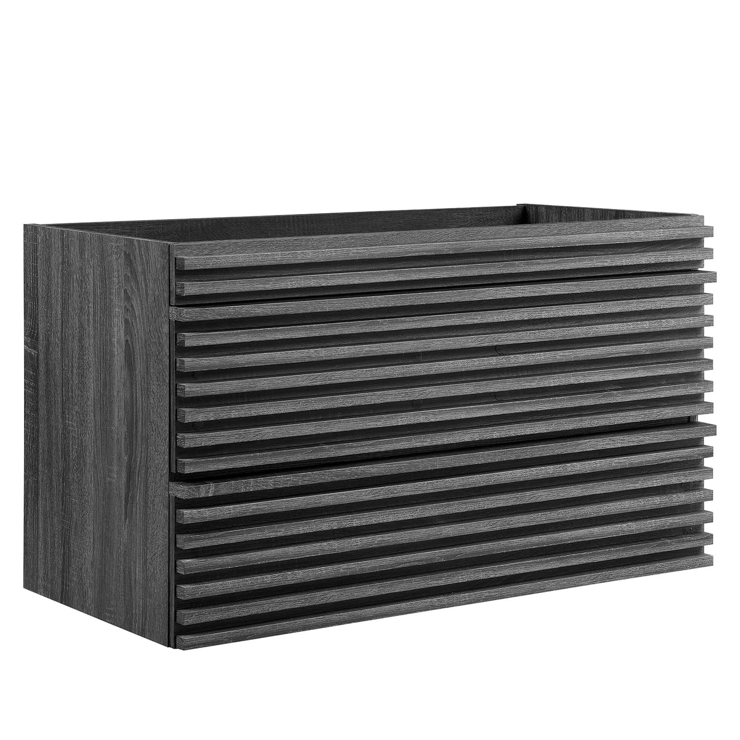 Modway - Render 36" Wall-Mount Bathroom Vanity Cabinet (Sink Basin Not Included) by Modway  Bathroom Vanities Brown - EEI-4339-CHA