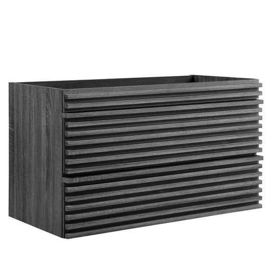 Modway - Render 36" Wall-Mount Bathroom Vanity Cabinet (Sink Basin Not Included) by Modway  Bathroom Vanities Brown - EEI-4339-CHA