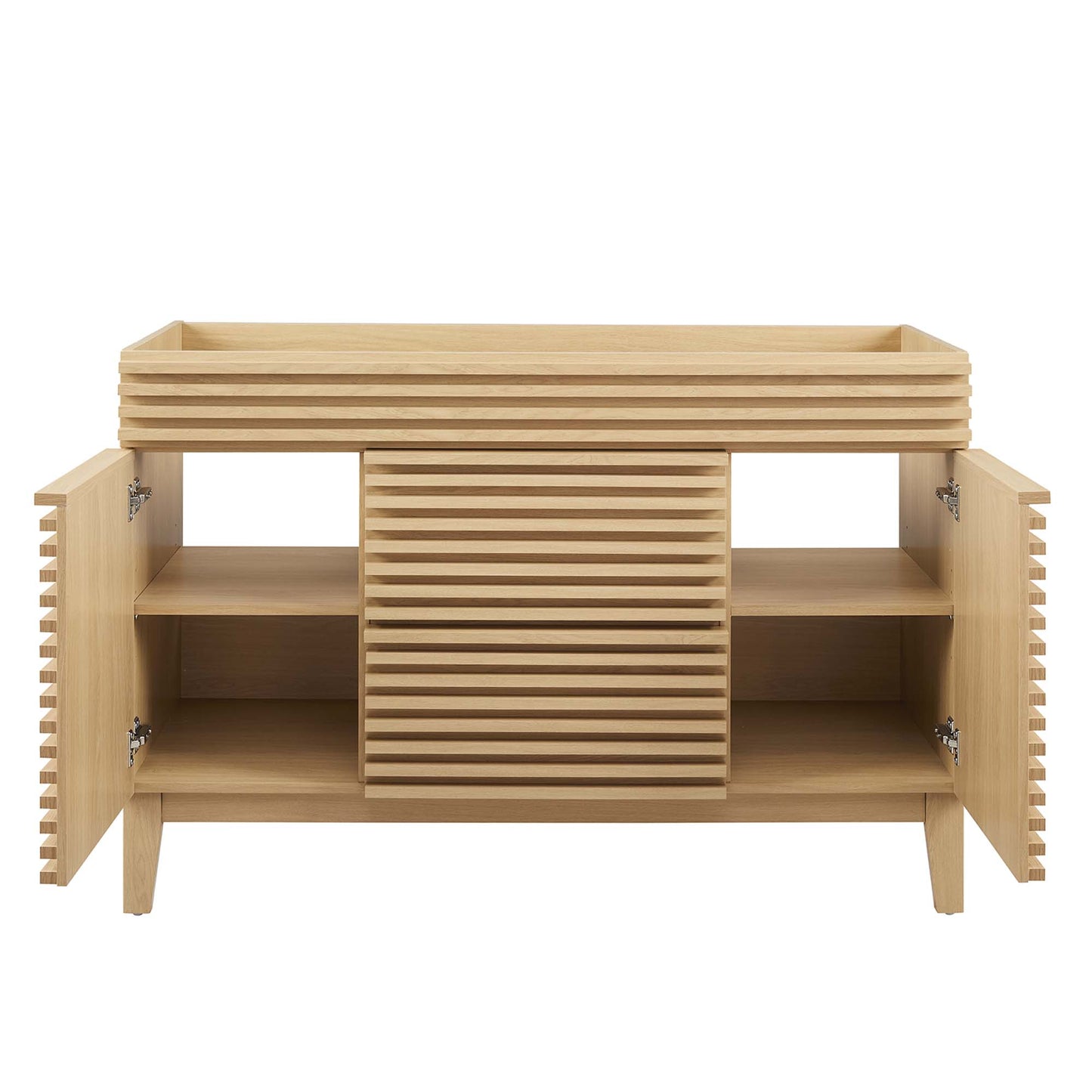 Modway - Render 48" Single Sink Compatible (not included) Bathroom Vanity Cabinet by Modway  Bathroom Vanities Brown - EEI-4341-OAK