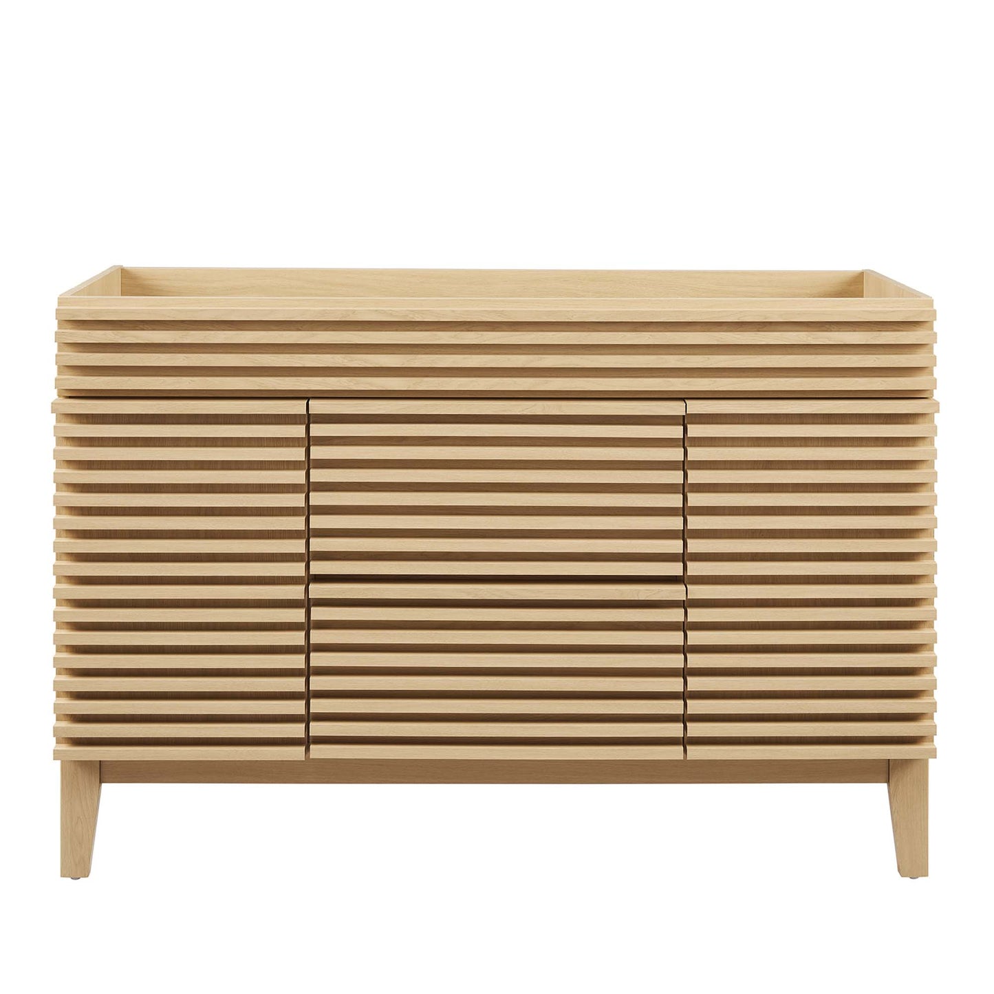 Modway - Render 48" Single Sink Compatible (not included) Bathroom Vanity Cabinet by Modway  Bathroom Vanities Brown - EEI-4341-OAK