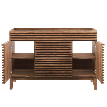 Modway - Render 48" Single Sink Compatible (not included) Bathroom Vanity Cabinet by Modway  Bathroom Vanities Brown - EEI-4341-WAL