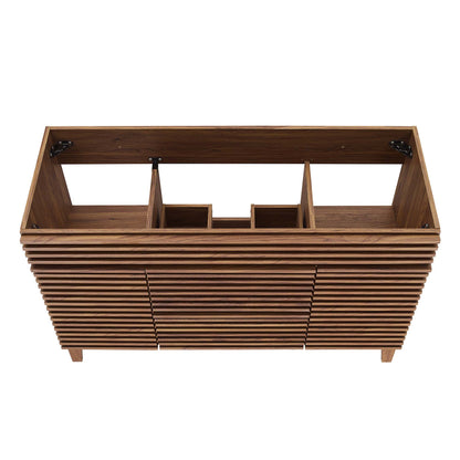 Modway - Render 48" Single Sink Compatible (not included) Bathroom Vanity Cabinet by Modway  Bathroom Vanities Brown - EEI-4341-WAL