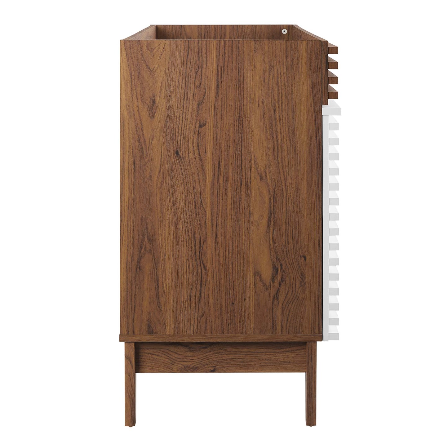 Modway Outlet Render 48" Single Sink Compatible (not included) Bathroom Vanity Cabinet by Modway  Bathroom Furniture White Walnut - EEI-4341-WHI-WAL