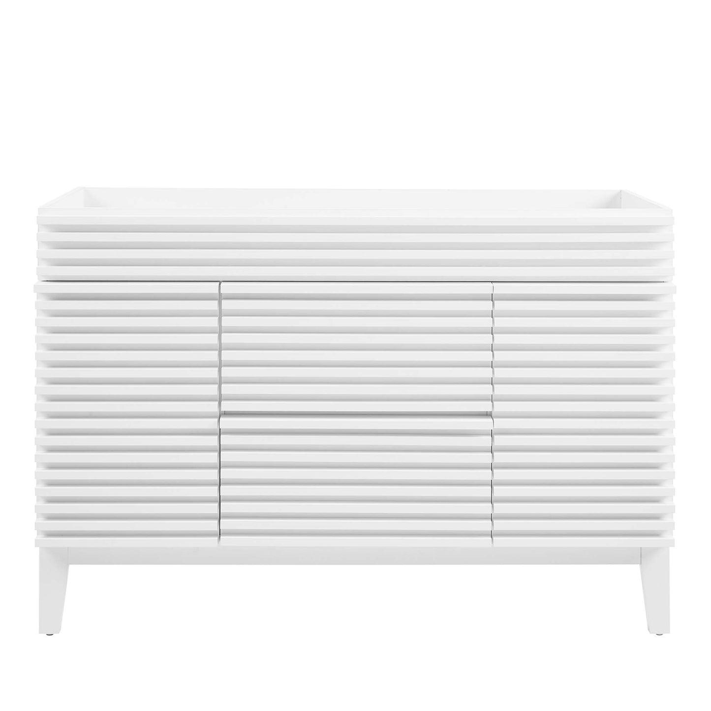 Modway Outlet Render 48" Single Sink Compatible (not included) Bathroom Vanity Cabinet by Modway  Bathroom Furniture White - EEI-4341-WHI