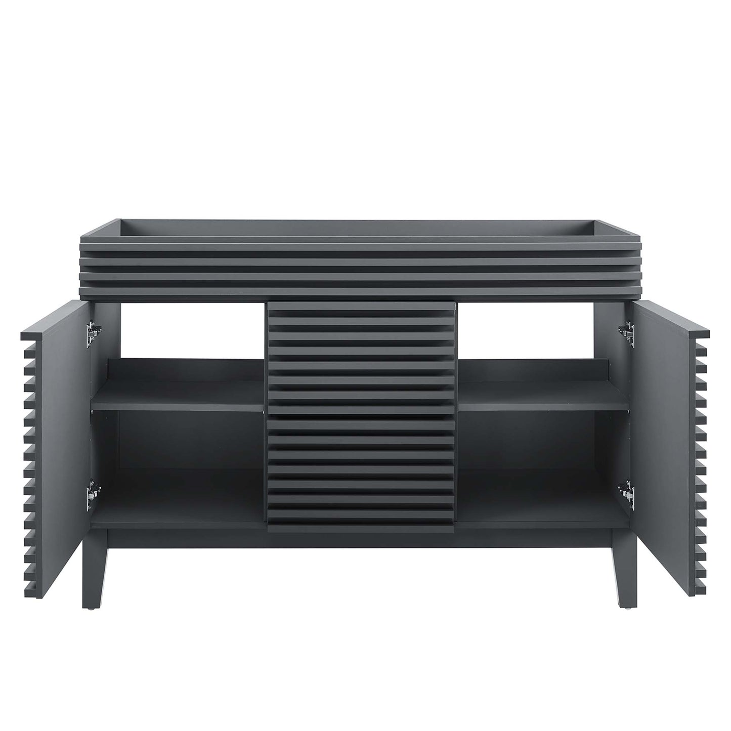 Modway Outlet Render 48" Double Sink Compatible (Not Included) Bathroom Vanity Cabinet by Modway  Bathroom Furniture Gray - EEI-4342-GRY