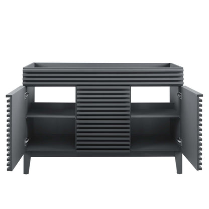 Modway Outlet Render 48" Double Sink Compatible (Not Included) Bathroom Vanity Cabinet by Modway  Bathroom Furniture Gray - EEI-4342-GRY