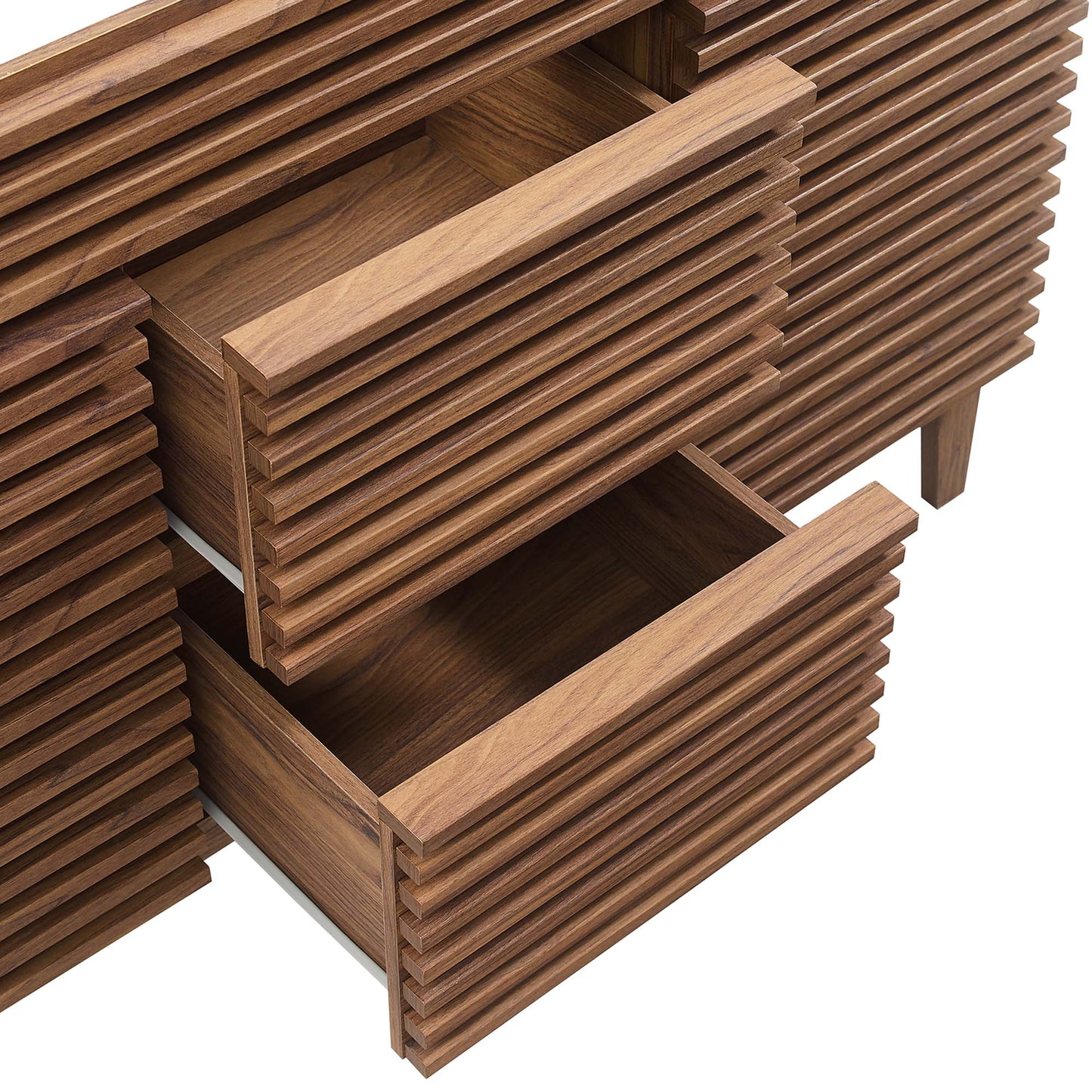 Modway - Render 48" Double Sink Compatible (Not Included) Bathroom Vanity Cabinet by Modway  Bathroom Vanities Brown - EEI-4342-WAL