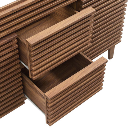 Modway - Render 48" Double Sink Compatible (Not Included) Bathroom Vanity Cabinet by Modway  Bathroom Vanities Brown - EEI-4342-WAL