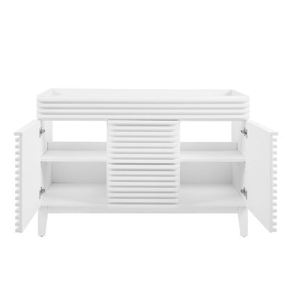 Modway Outlet Render 48" Double Sink Compatible (Not Included) Bathroom Vanity Cabinet by Modway  Bathroom Furniture White - EEI-4342-WHI