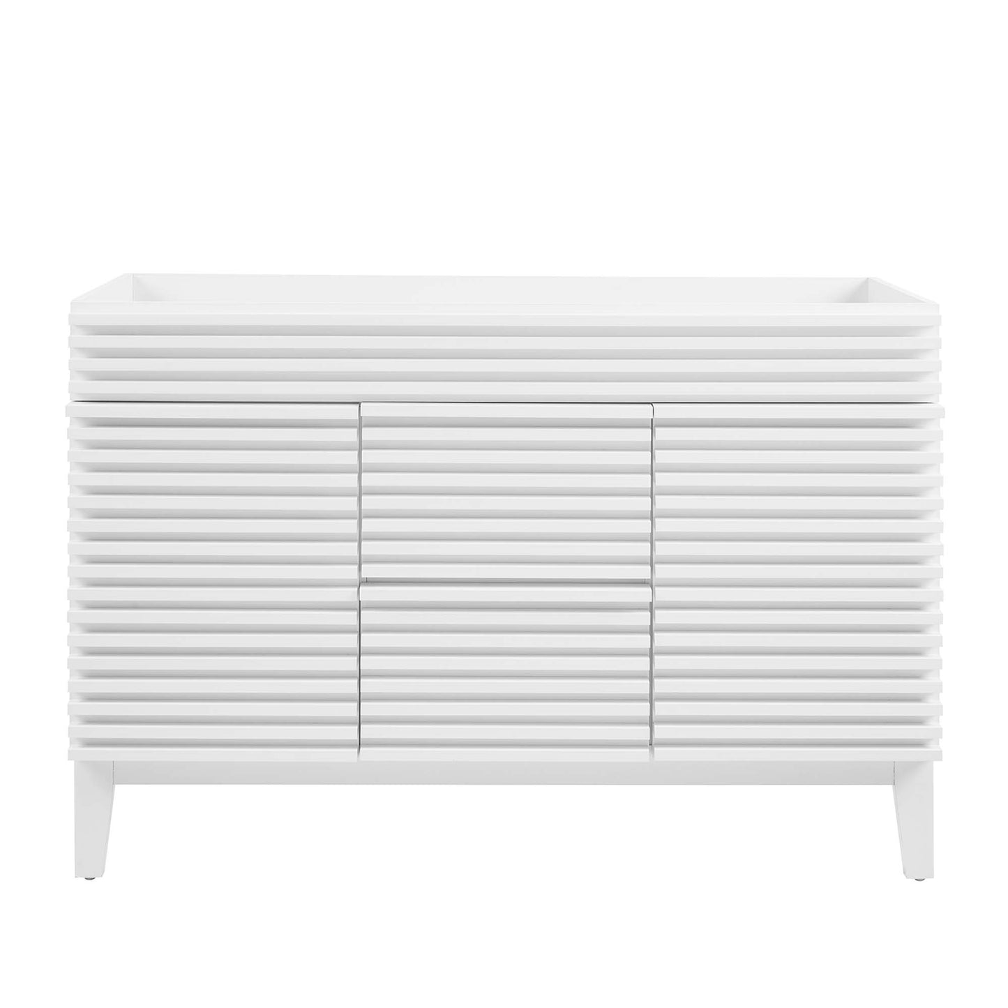 Modway Outlet Render 48" Double Sink Compatible (Not Included) Bathroom Vanity Cabinet by Modway  Bathroom Furniture White - EEI-4342-WHI