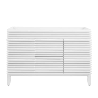 Modway Outlet Render 48" Double Sink Compatible (Not Included) Bathroom Vanity Cabinet by Modway  Bathroom Furniture White - EEI-4342-WHI