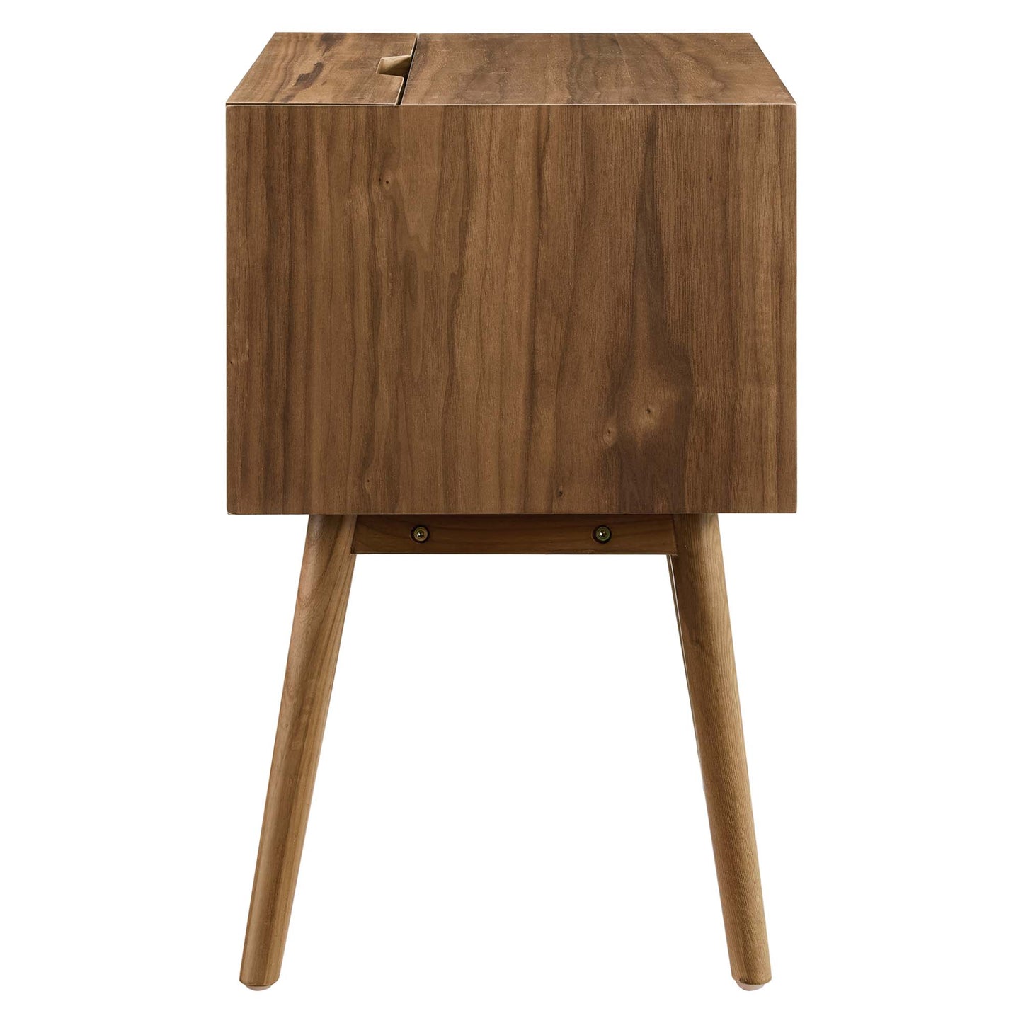 Modway - Ember Wood Nightstand With USB Ports by Modway  Bedroom Case Goods Brown - EEI-4343-WAL-WAL