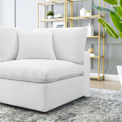 Modway Outlet Commix Down Filled Overstuffed Performance Velvet Corner Chair by Modway  Living Room Furniture White - EEI-4366-WHI