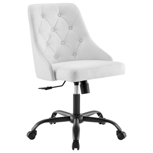 Modway Outlet Distinct Tufted Swivel Upholstered Office Chair by Modway  Office Furniture Furniture Black White - EEI-4369-BLK-WHI
