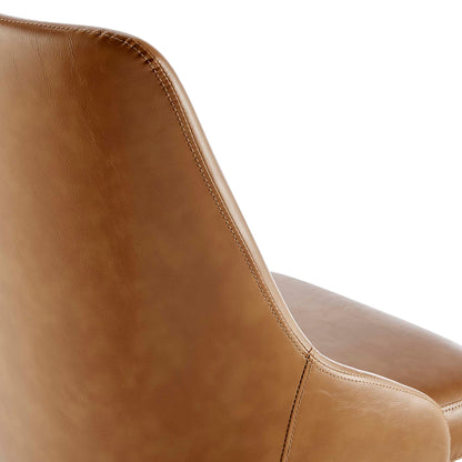 Modway - Designate Swivel Vegan Leather Office Chair by Modway  Office Furniture Office Chairs Brown - EEI-4372-BLK-TAN