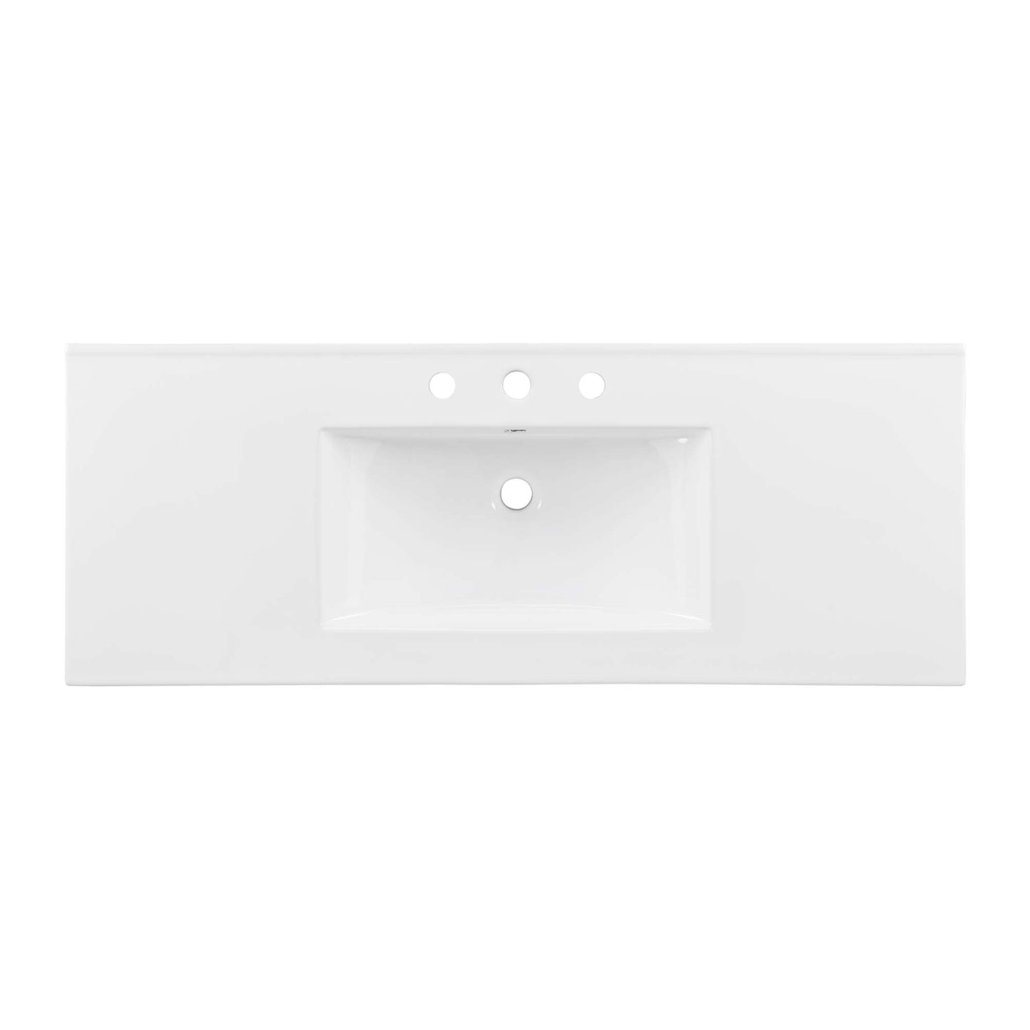 Modway - Cayman 48" Single Basin Bathroom Sink by Modway  Bathroom Vanities White - EEI-4375-WHI