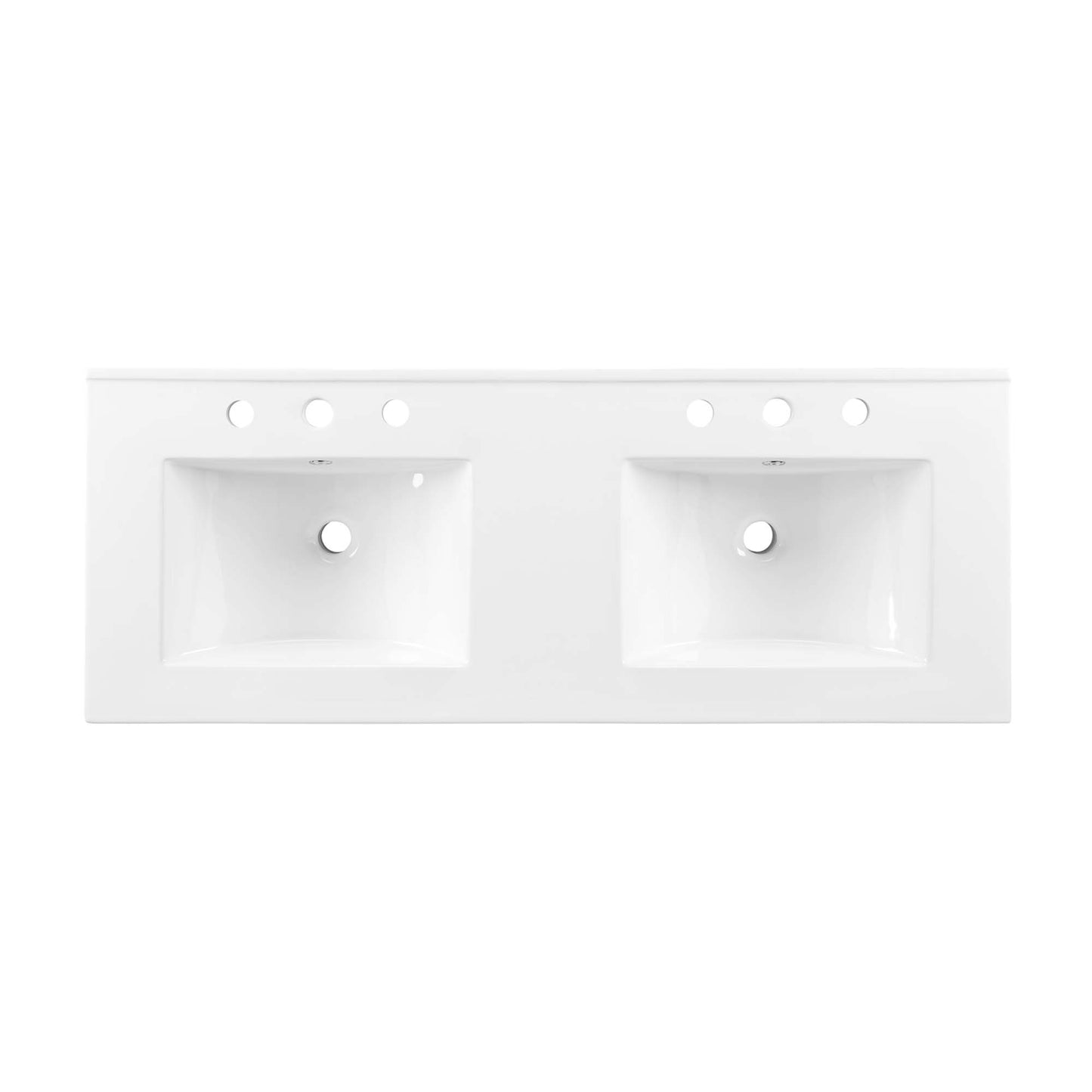 Modway - Cayman 48" Double Basin Bathroom Sink by Modway  Bathroom Vanities White - EEI-4376-WHI
