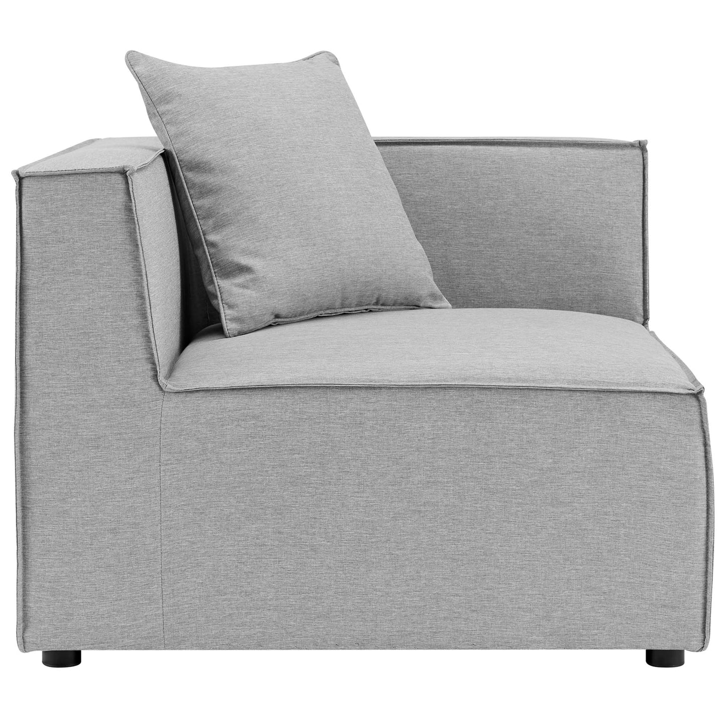 Modway - Saybrook Outdoor Patio Upholstered Loveseat and Ottoman Set by Modway  Outdoor Furniture Sofa Sectionals Gray - EEI-4378-GRY
