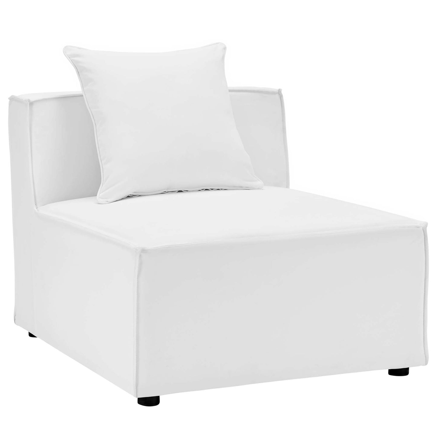 Modway - Saybrook 8-Piece Outdoor Patio Upholstered Sectional Sofa by Modway  Outdoor Furniture Sofa Sectionals White - EEI-4388-WHI