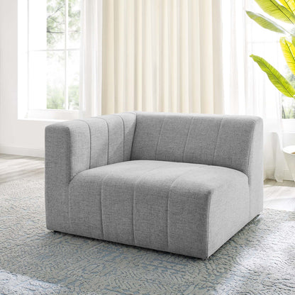 Modway Outlet Bartlett Upholstered Fabric Left-Arm Chair by Modway  Living Room Furniture Light Gray - EEI-4396-LGR