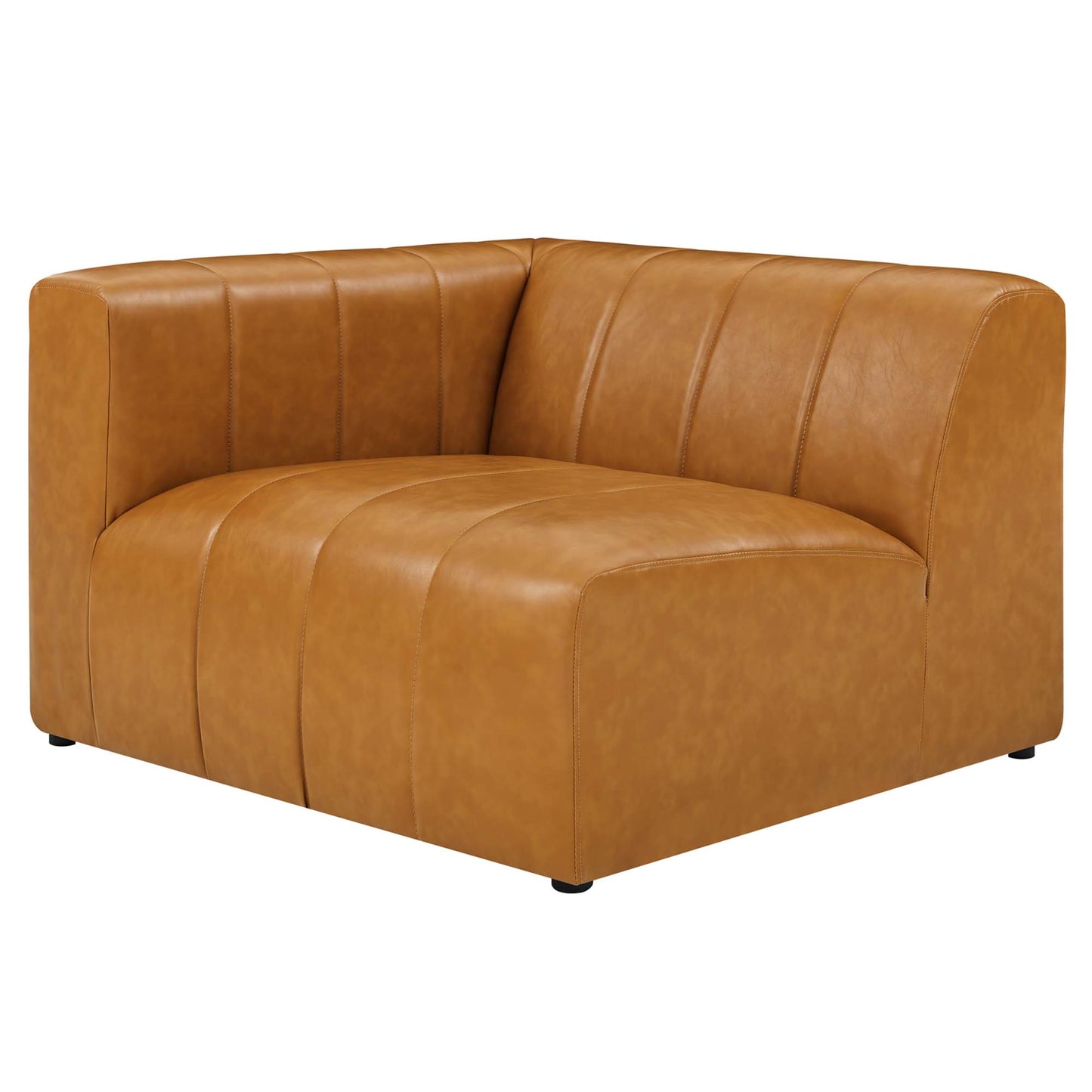 Modway - Bartlett Vegan Leather Left-Arm Chair by Modway  Living Room Sofas and Armchairs Brown - EEI-4397-TAN