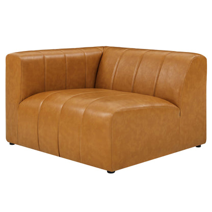 Modway - Bartlett Vegan Leather Left-Arm Chair by Modway  Living Room Sofas and Armchairs Brown - EEI-4397-TAN