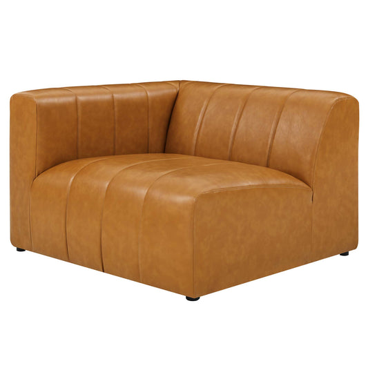 Modway - Bartlett Vegan Leather Left-Arm Chair by Modway  Living Room Sofas and Armchairs Brown - EEI-4397-TAN