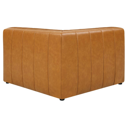 Modway - Bartlett Vegan Leather Left-Arm Chair by Modway  Living Room Sofas and Armchairs Brown - EEI-4397-TAN