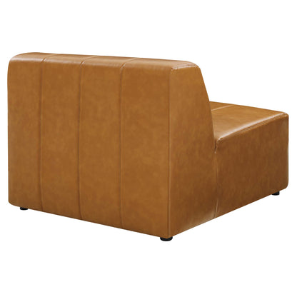 Modway - Bartlett Vegan Leather Armless Chair by Modway  Living Room Sofas and Armchairs Brown - EEI-4399-TAN