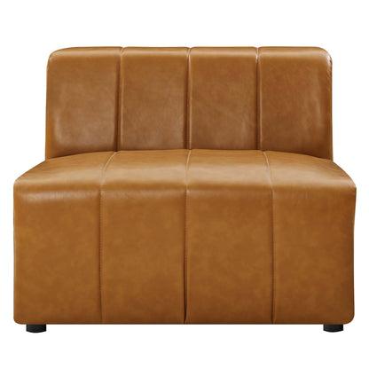 Modway - Bartlett Vegan Leather Armless Chair by Modway  Living Room Sofas and Armchairs Brown - EEI-4399-TAN