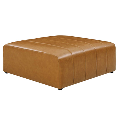 Modway - Bartlett Vegan Leather Ottoman by Modway  Living Room Sofas and Armchairs Brown - EEI-4401-TAN