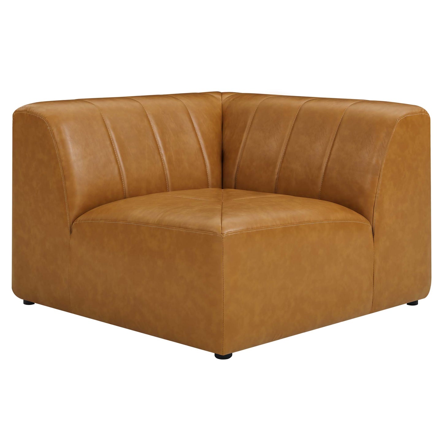 Modway - Bartlett Vegan Leather Corner Chair by Modway  Living Room Sofas and Armchairs Brown - EEI-4403-TAN