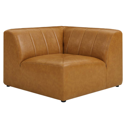 Modway - Bartlett Vegan Leather Corner Chair by Modway  Living Room Sofas and Armchairs Brown - EEI-4403-TAN