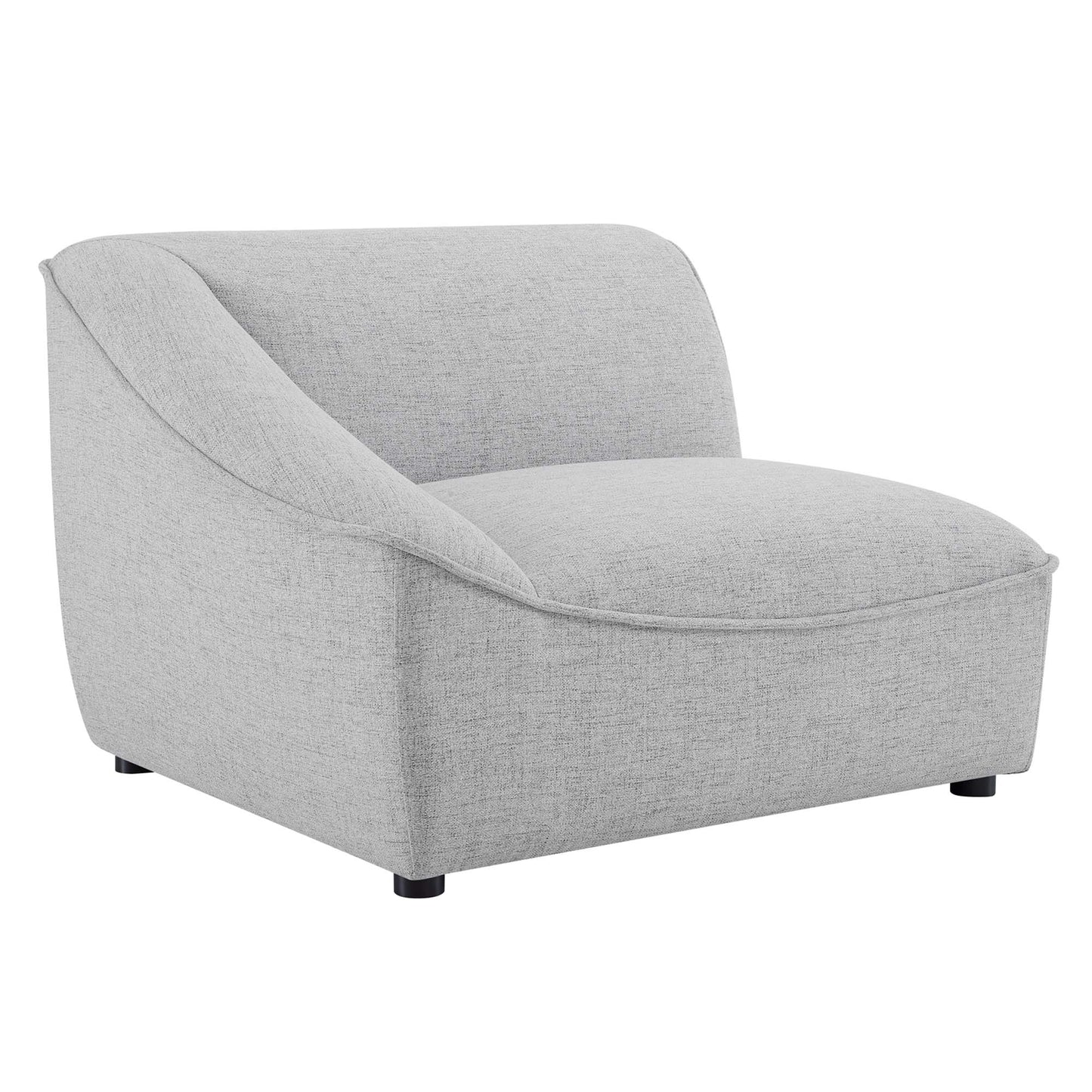 Modway Outlet Comprise Left-Arm Sectional Sofa Chair by Modway  Living Room Furniture Light Gray - EEI-4415-LGR