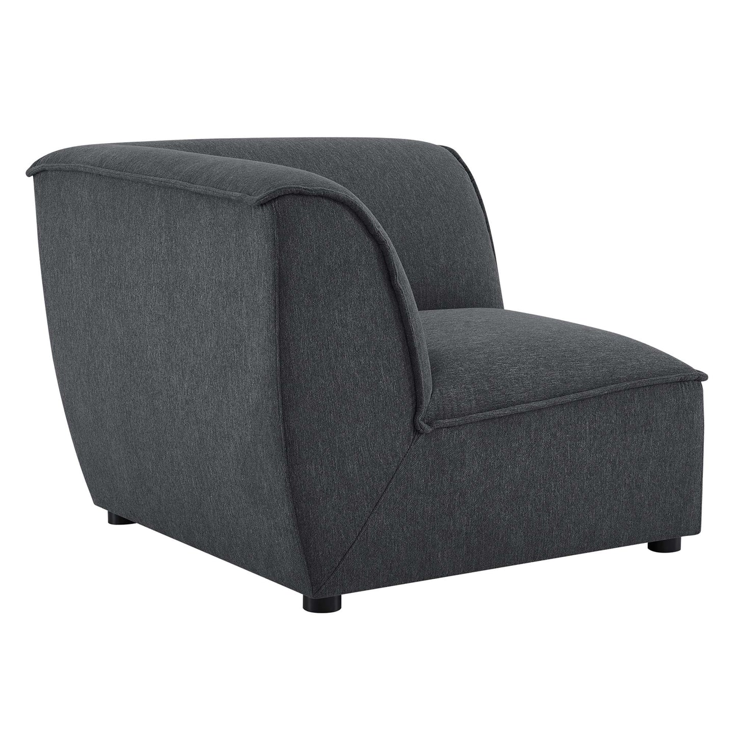 Modway Outlet Comprise Corner Sectional Sofa Chair by Modway  Living Room Furniture Charcoal - EEI-4417-CHA