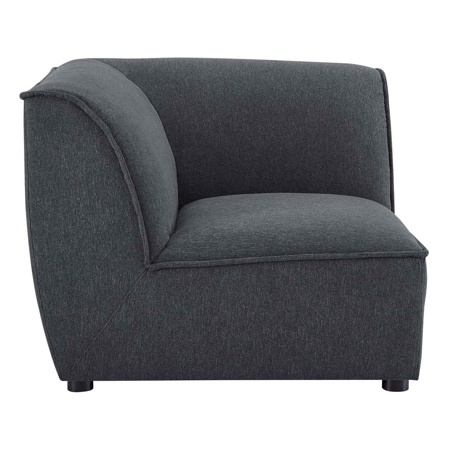 Modway Outlet Comprise Corner Sectional Sofa Chair by Modway  Living Room Furniture Charcoal - EEI-4417-CHA