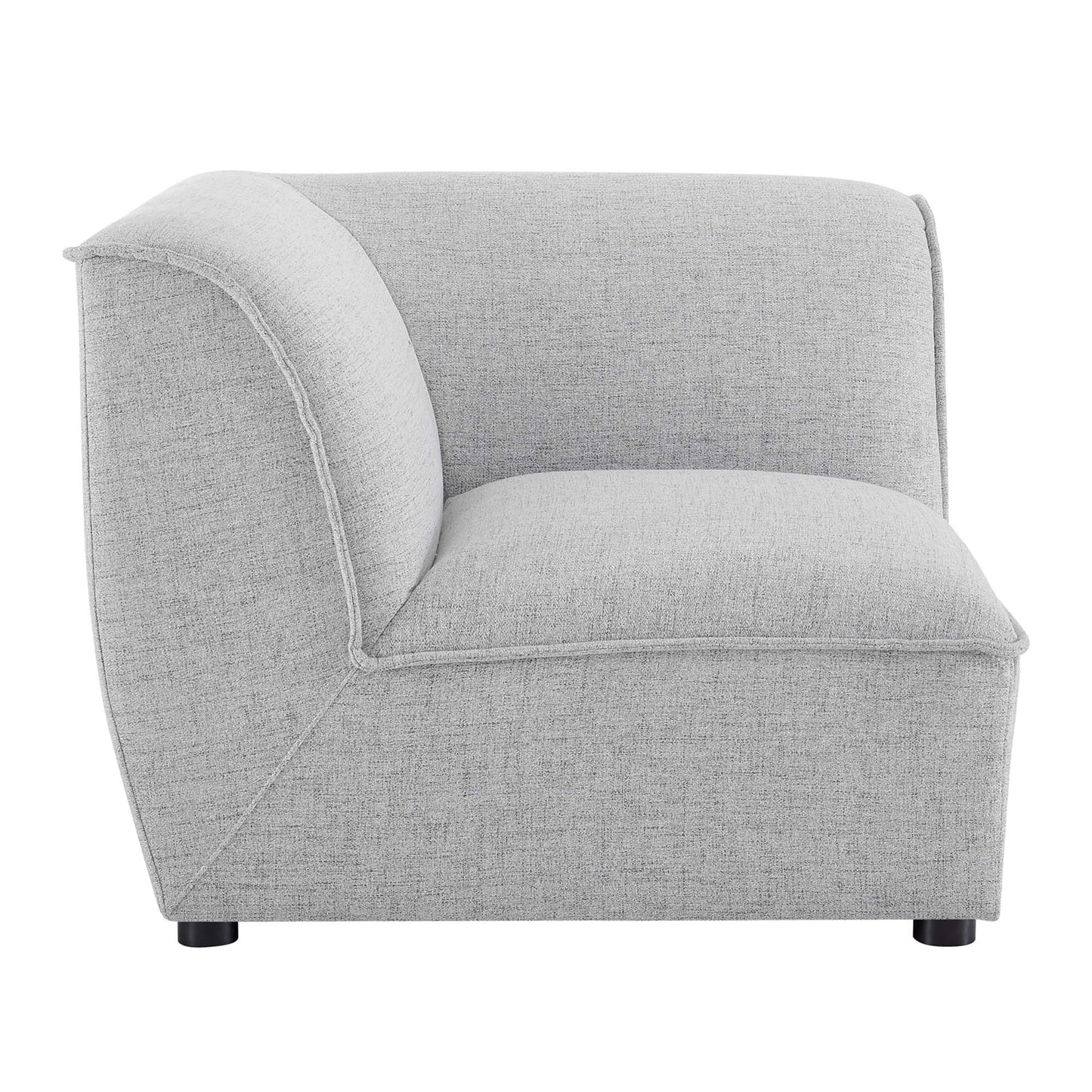 Modway Outlet Comprise Corner Sectional Sofa Chair by Modway  Living Room Furniture Light Gray - EEI-4417-LGR