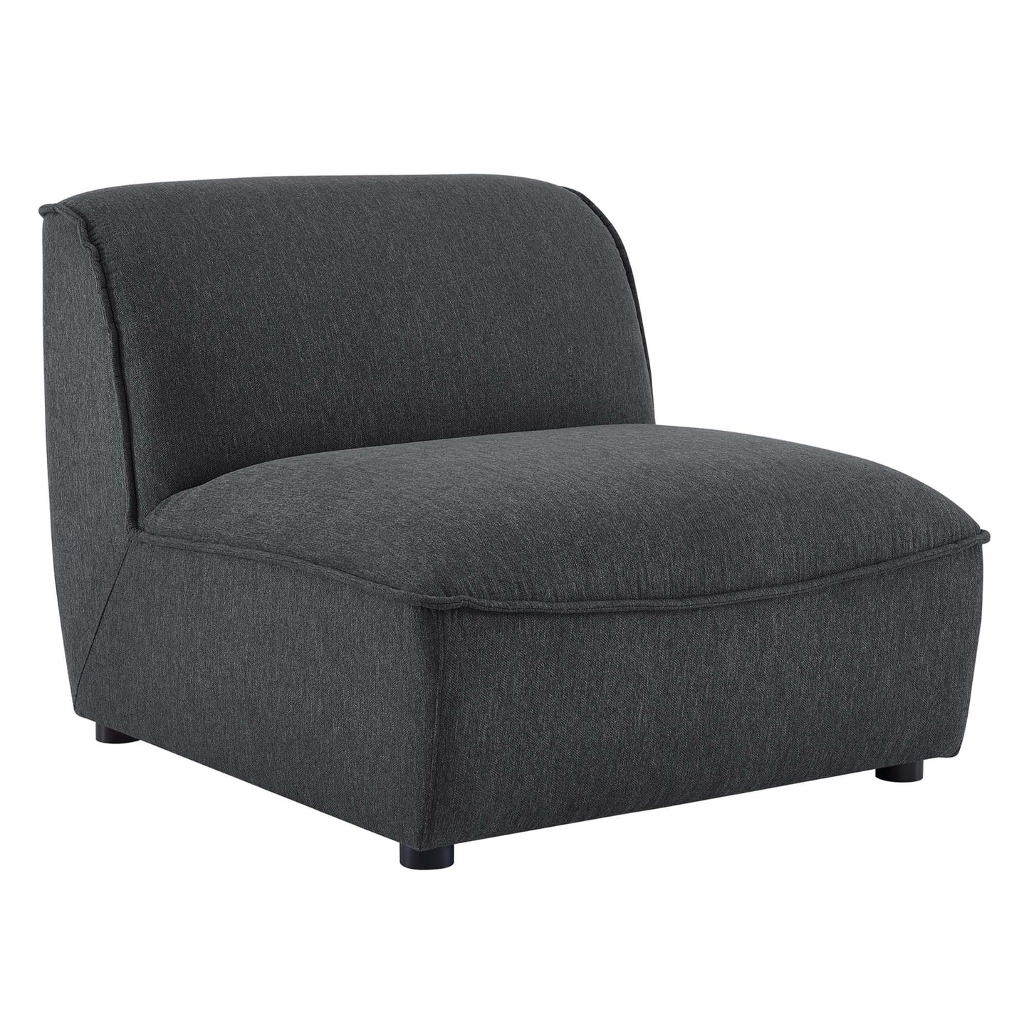 Modway Outlet Comprise Armless Chair by Modway  Living Room Furniture Charcoal - EEI-4418-CHA