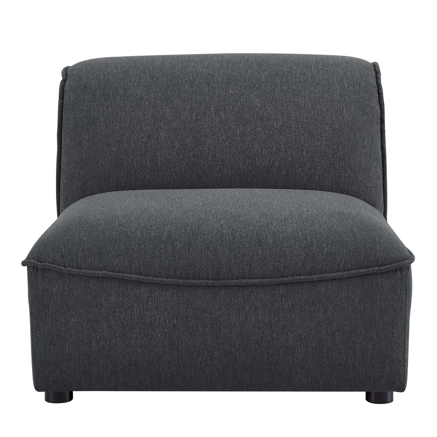 Modway Outlet Comprise Armless Chair by Modway  Living Room Furniture Charcoal - EEI-4418-CHA