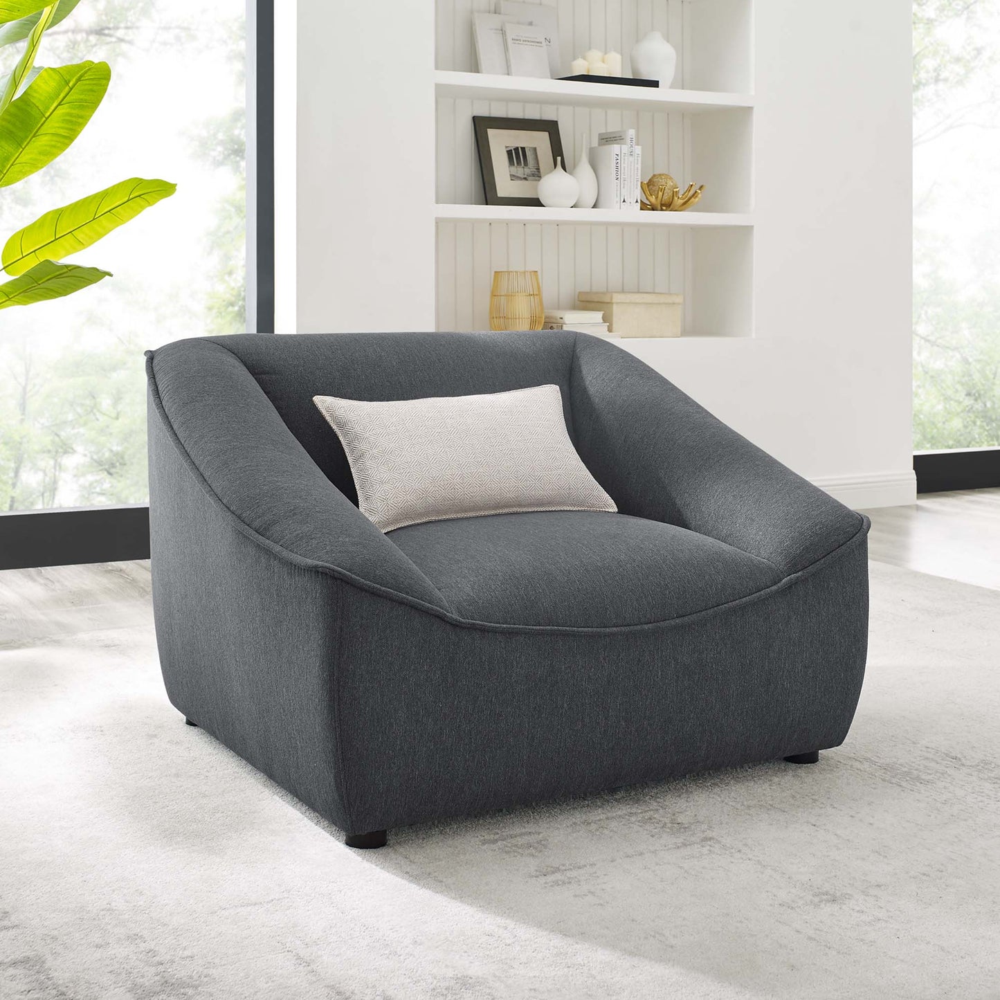 Modway Outlet Comprise Armchair by Modway  Living Room Furniture Charcoal - EEI-4420-CHA