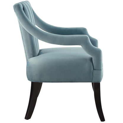 Modway Outlet Harken Performance Velvet Accent Chair Set of 2 by Modway  Living Room Furniture Light Blue - EEI-4429-LBU