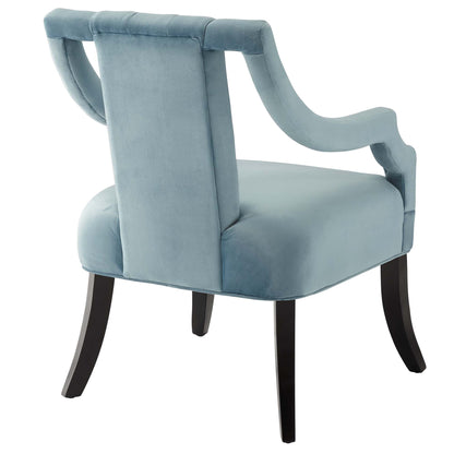 Modway Outlet Harken Performance Velvet Accent Chair Set of 2 by Modway  Living Room Furniture Light Blue - EEI-4429-LBU