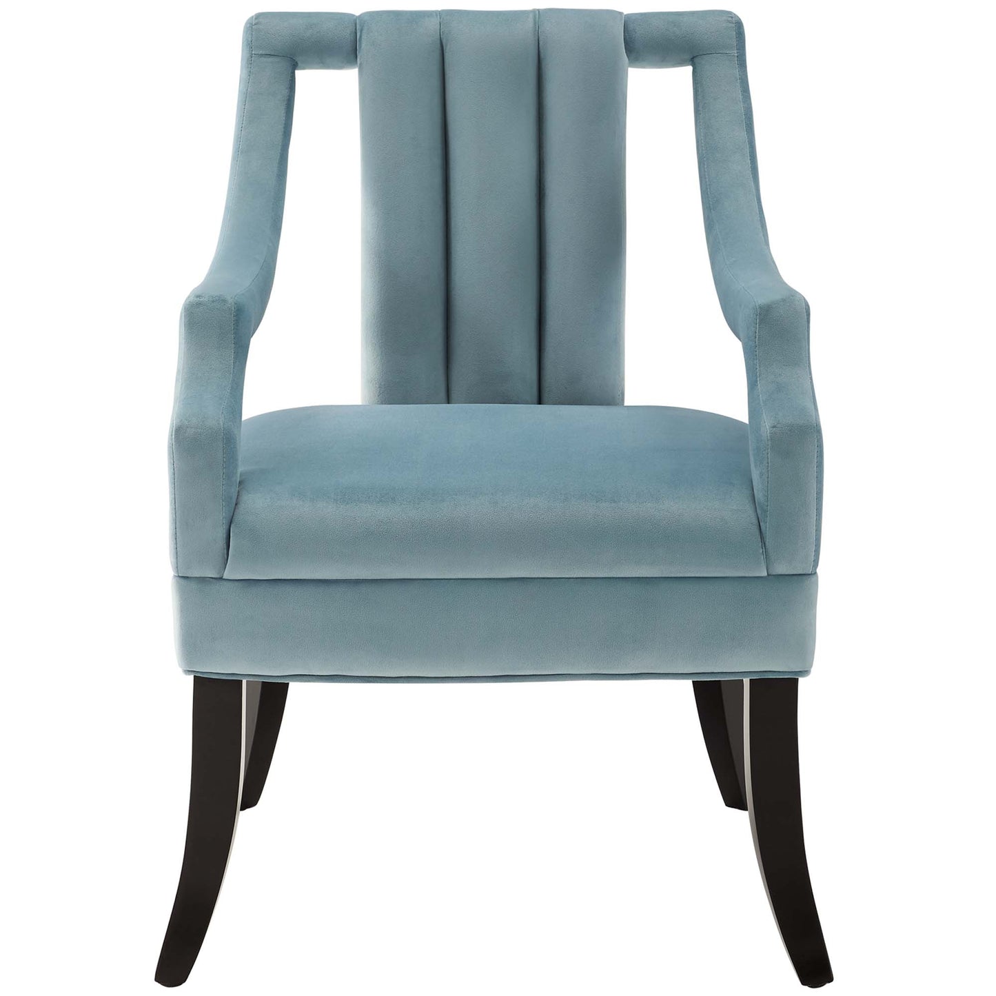 Modway Outlet Harken Performance Velvet Accent Chair Set of 2 by Modway  Living Room Furniture Light Blue - EEI-4429-LBU