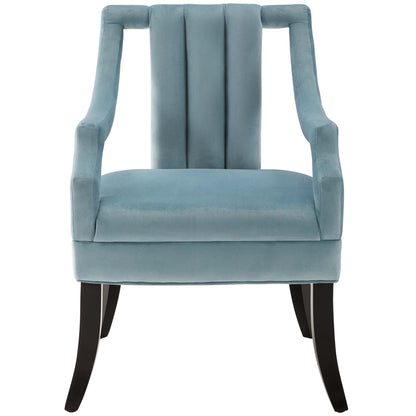 Modway Outlet Harken Performance Velvet Accent Chair Set of 2 by Modway  Living Room Furniture Light Blue - EEI-4429-LBU