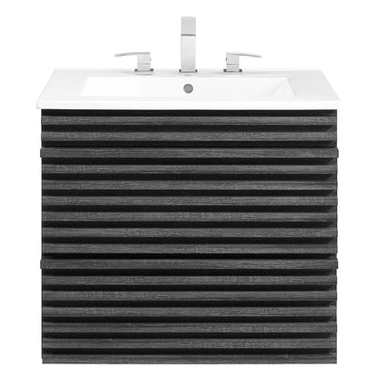 Modway - Render 24" Wall-Mount Bathroom Vanity by Modway  Bathroom Vanities White - EEI-4433-CHA-WHI