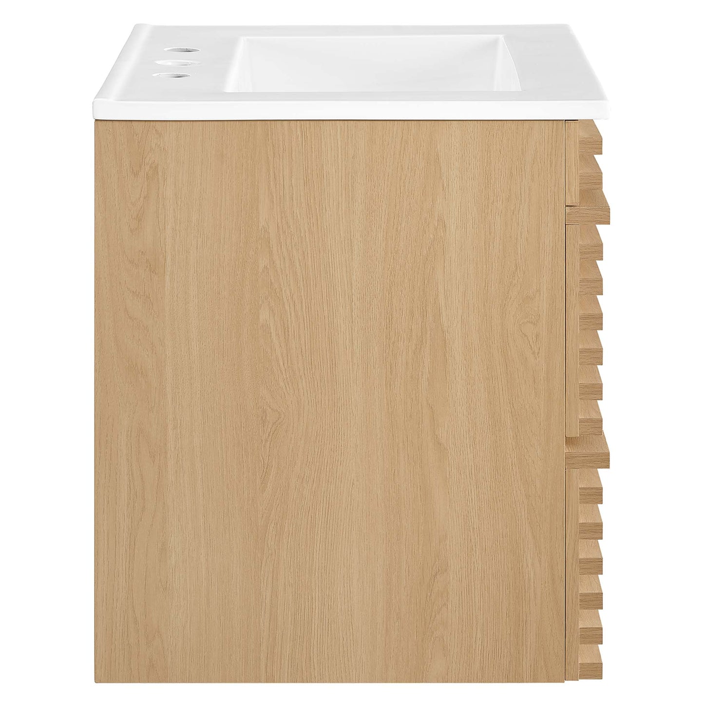 Modway - Render 24" Wall-Mount Bathroom Vanity by Modway  Bathroom Vanities White - EEI-4433-OAK-WHI