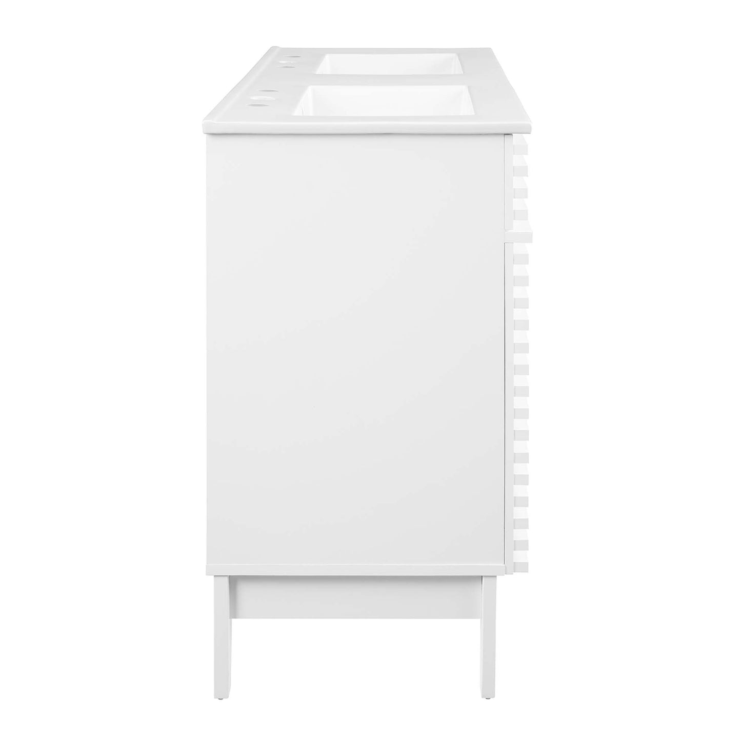 Modway Outlet Render 48" Double Sink Bathroom Vanity by Modway  Bathroom Furniture White White - EEI-4441-WHI-WHI