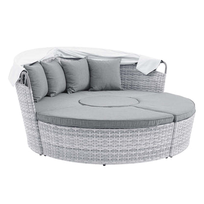 Modway - Scottsdale Canopy Outdoor Patio Daybed by Modway  Outdoor Furniture Sofa Sectionals Gray - EEI-4442-LGR-GRY