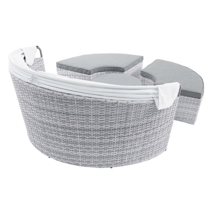 Modway - Scottsdale Canopy Outdoor Patio Daybed by Modway  Outdoor Furniture Sofa Sectionals Gray - EEI-4442-LGR-GRY